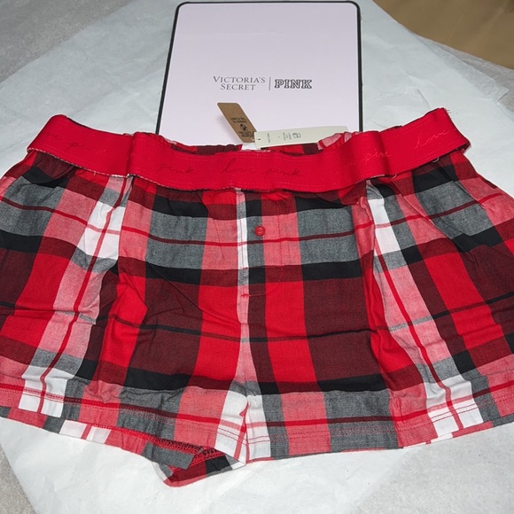 (L) Victoria’s Secret Plaid Flannel Pajama Shorts - Picture 8 of 13